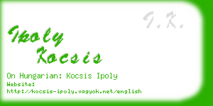 ipoly kocsis business card